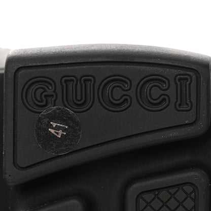 Gucci Quebec Calfskin Technical Jersey Knit GG Monogram Horsebit Ankle Boots 41 Black Fucsia 6 of 13