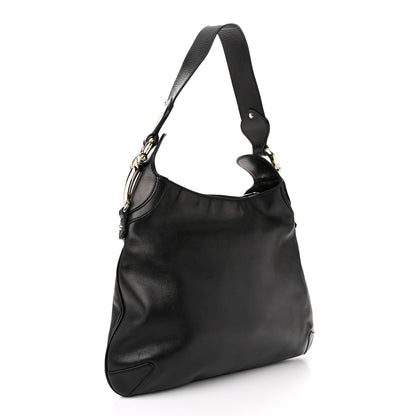 Gucci Calfskin Creole Hobo Black 3 of 10