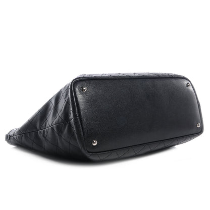 Chanel Grained Calfskin Large Shopping Fever Tote Black 4 of 8