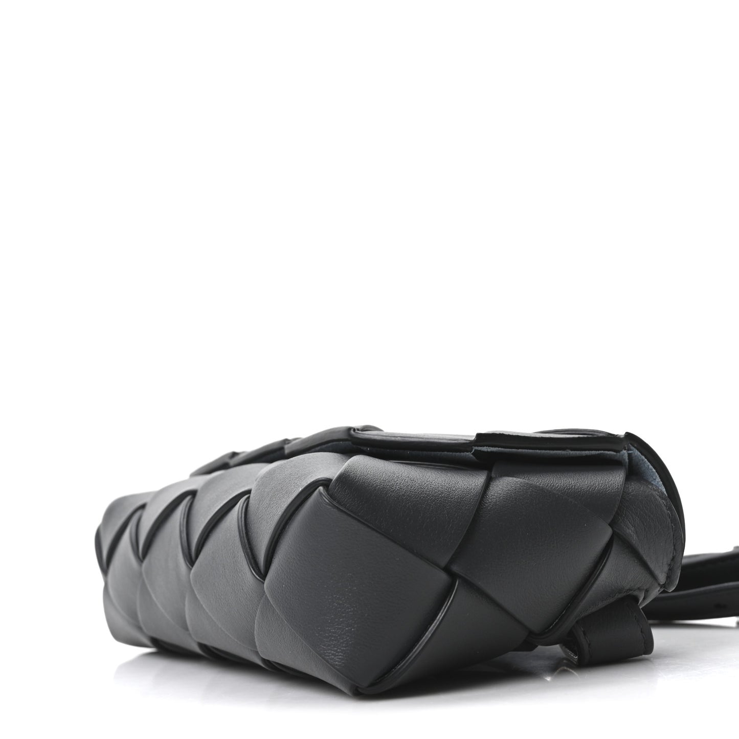 Calfskin Intreccio Diago Belt Bag Ardoise
