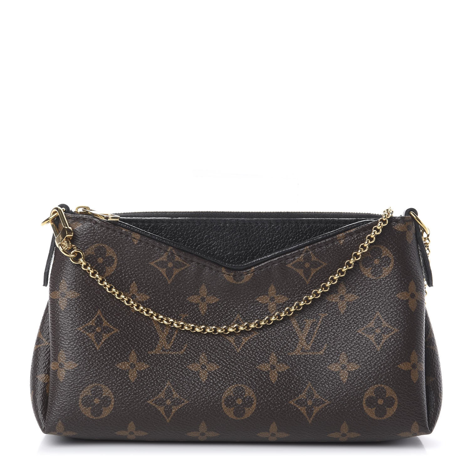 Louis Vuitton Monogram Pallas Clutch Black 1 of 7