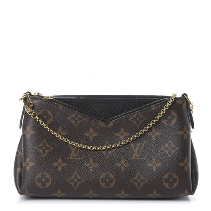 Louis Vuitton Monogram Pallas Clutch Black 1 of 7