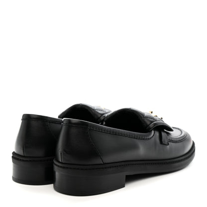 Chanel Lambskin Quilted CC Turnlock Loafers 39.5 Black 5 of 10