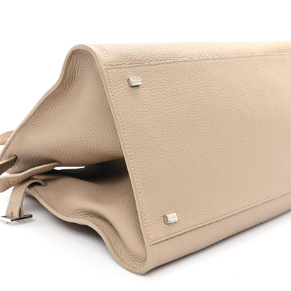 The Row Matte Grained Calfskin Soft Margaux 15 Dark Taupe 8 of 9