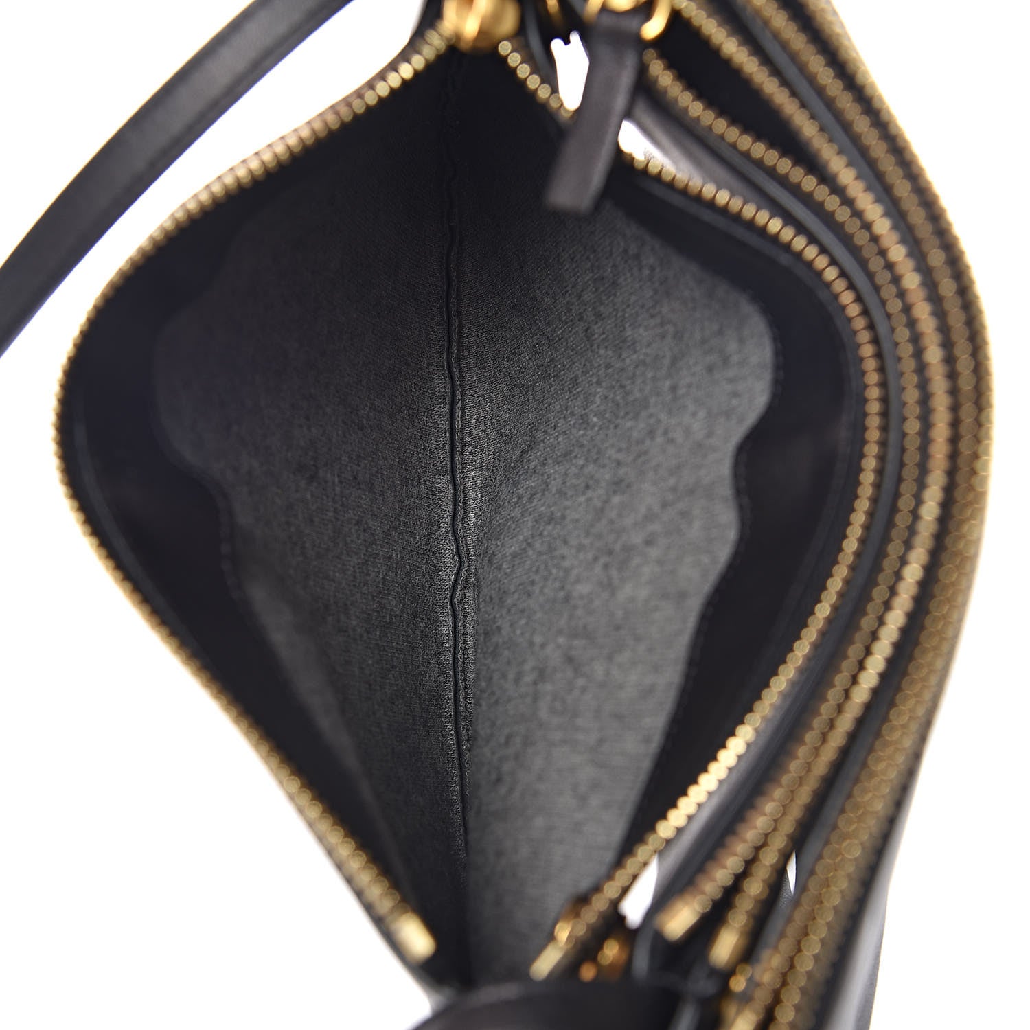 Celine Lambskin Small Trio Crossbody Bag Black 7 of 14