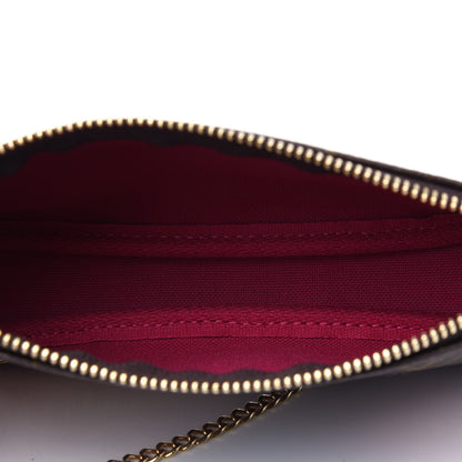 Louis Vuitton Monogram 2020 Christmas Animation Roller Coaster Mini Pochette Accessories Pivoine 3 of 4