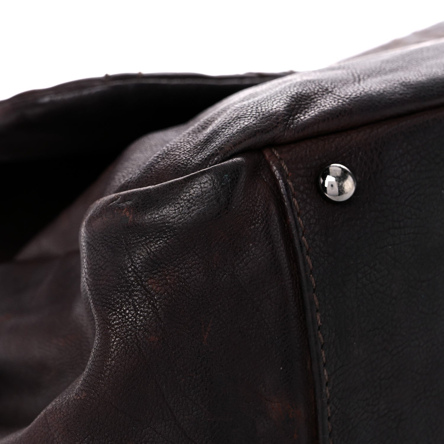 Chanel Calfskin Diamond Stitch Accordion Flap Brown 7 of 36