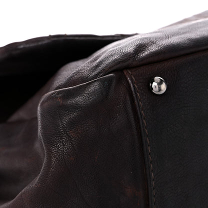 Chanel Calfskin Diamond Stitch Accordion Flap Brown 7 of 36