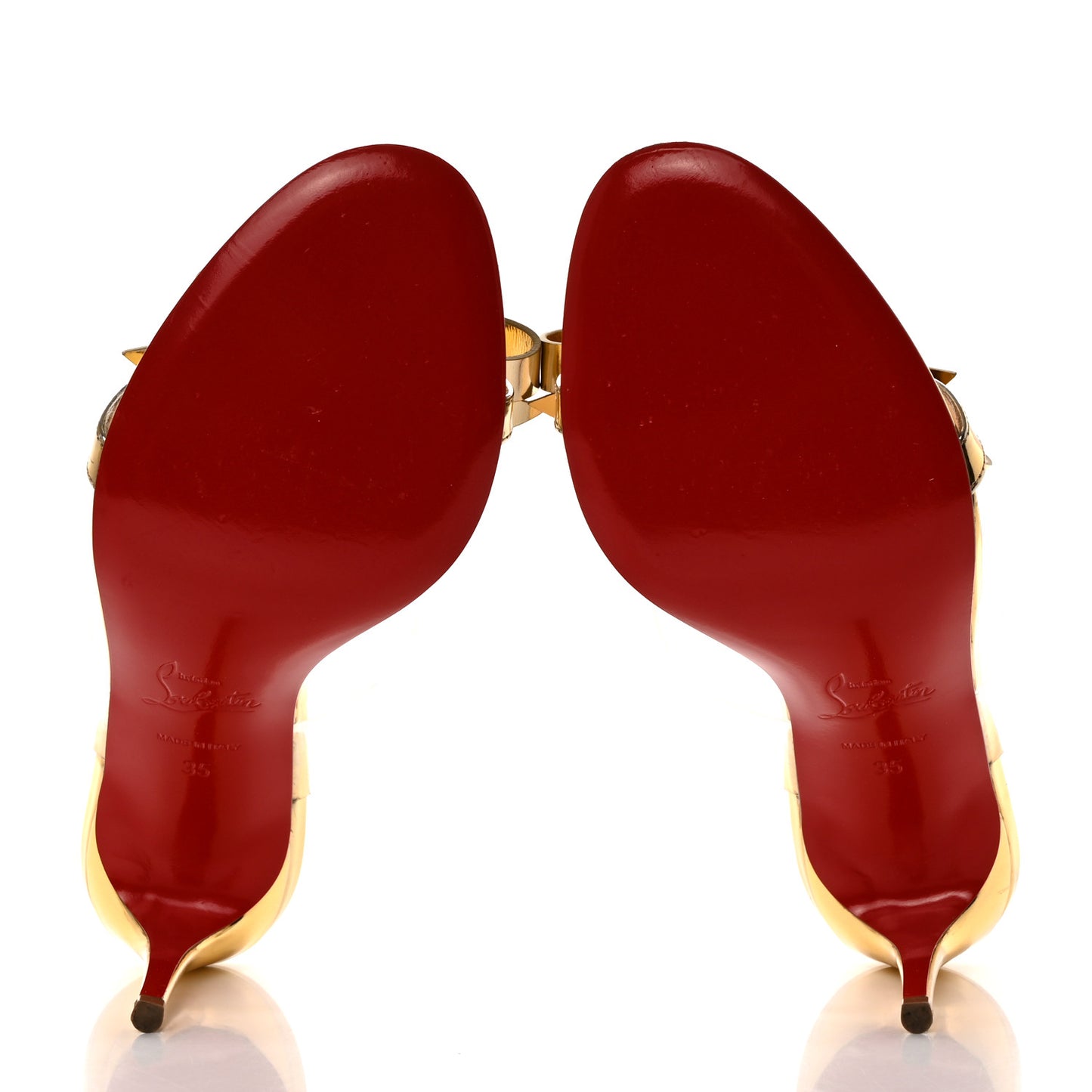 Specchio PVC Just Nodo 85 Slide Sandals 35 Gold