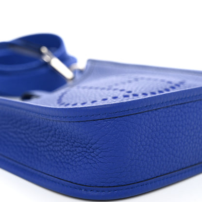 Hermes Taurillon Clemence Evelyne TPM Bleu Electrique 9 of 11