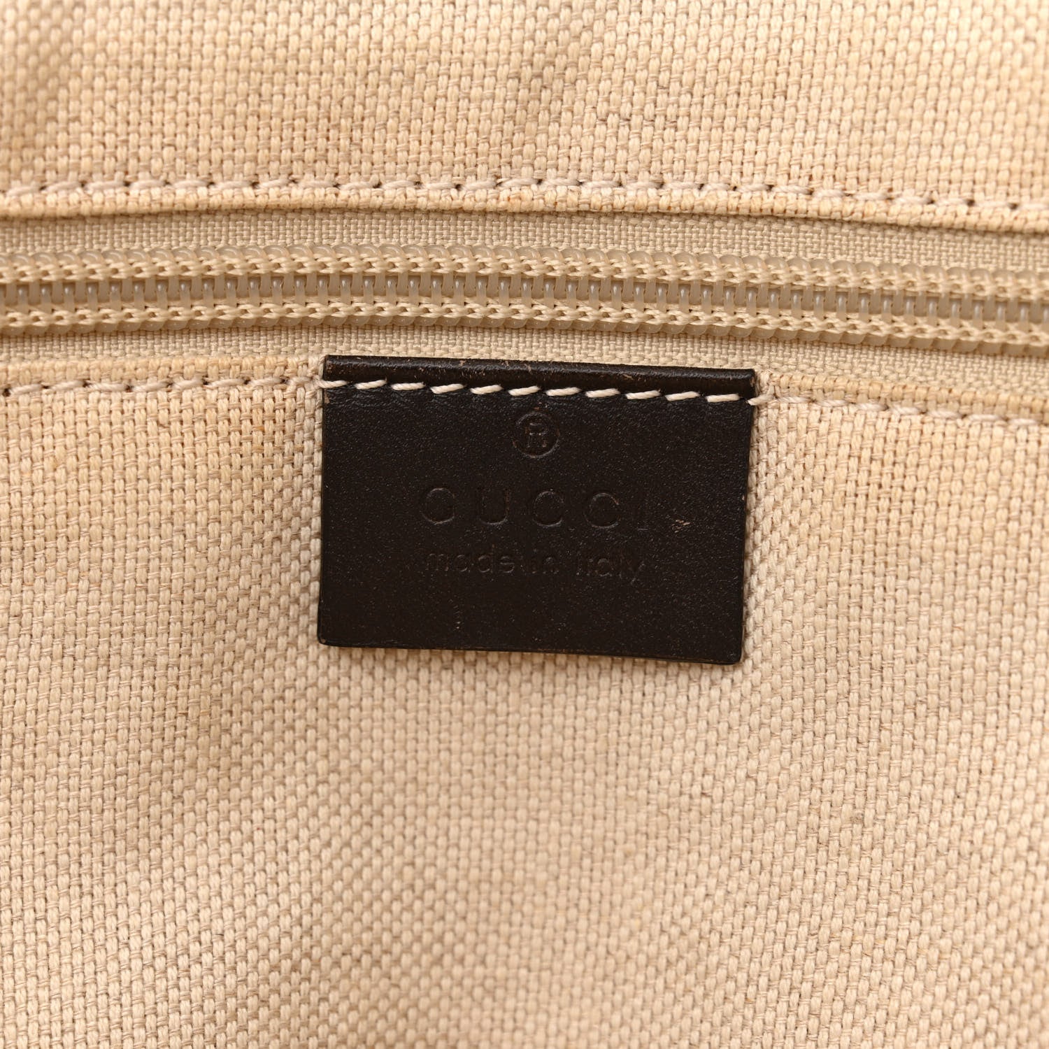 Gucci GG Supreme Monogram Medium Zippered Tote Dark Brown 6 of 20