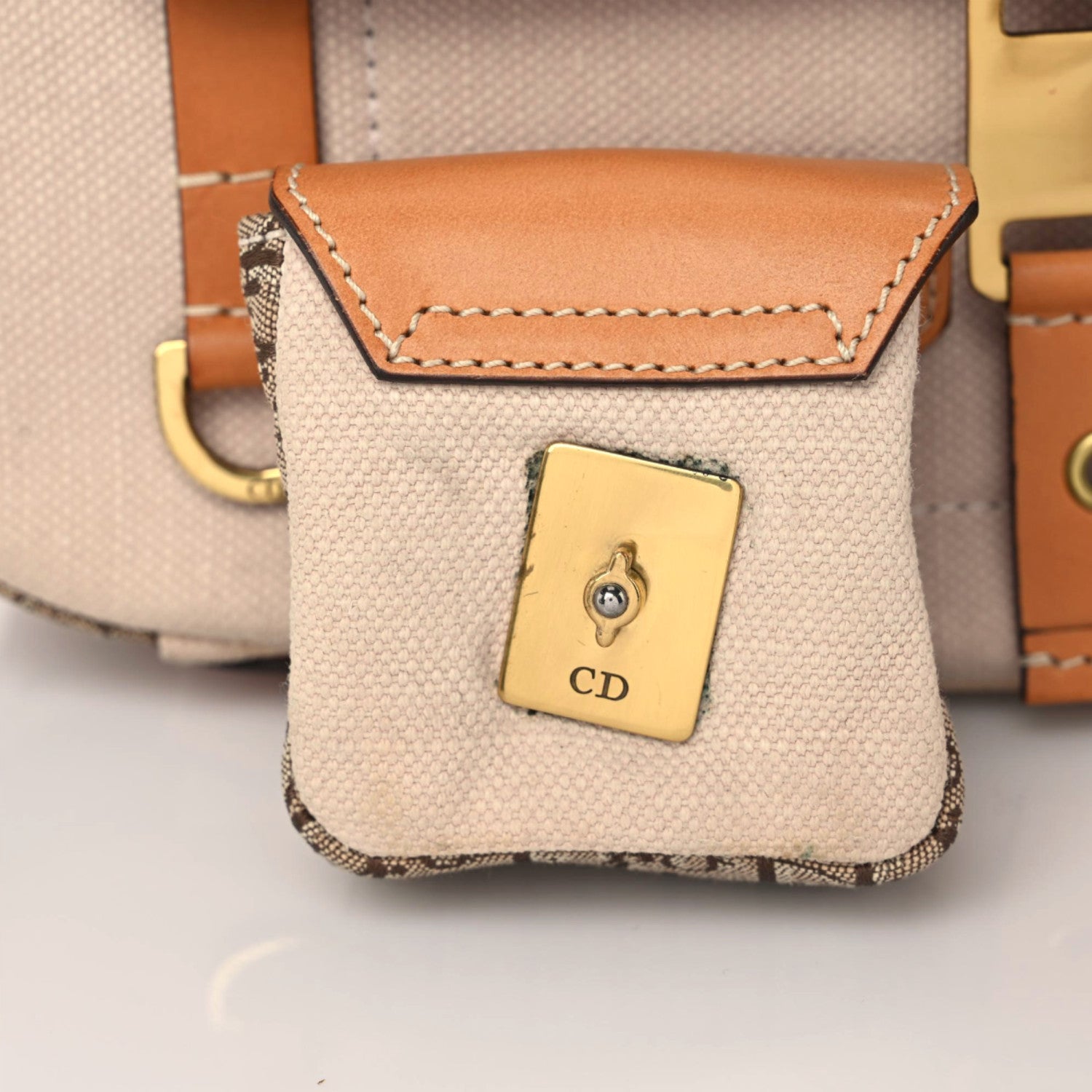 Christian Dior Canvas Calfskin Street Chic Shoulder Bag Pink 16 of 24