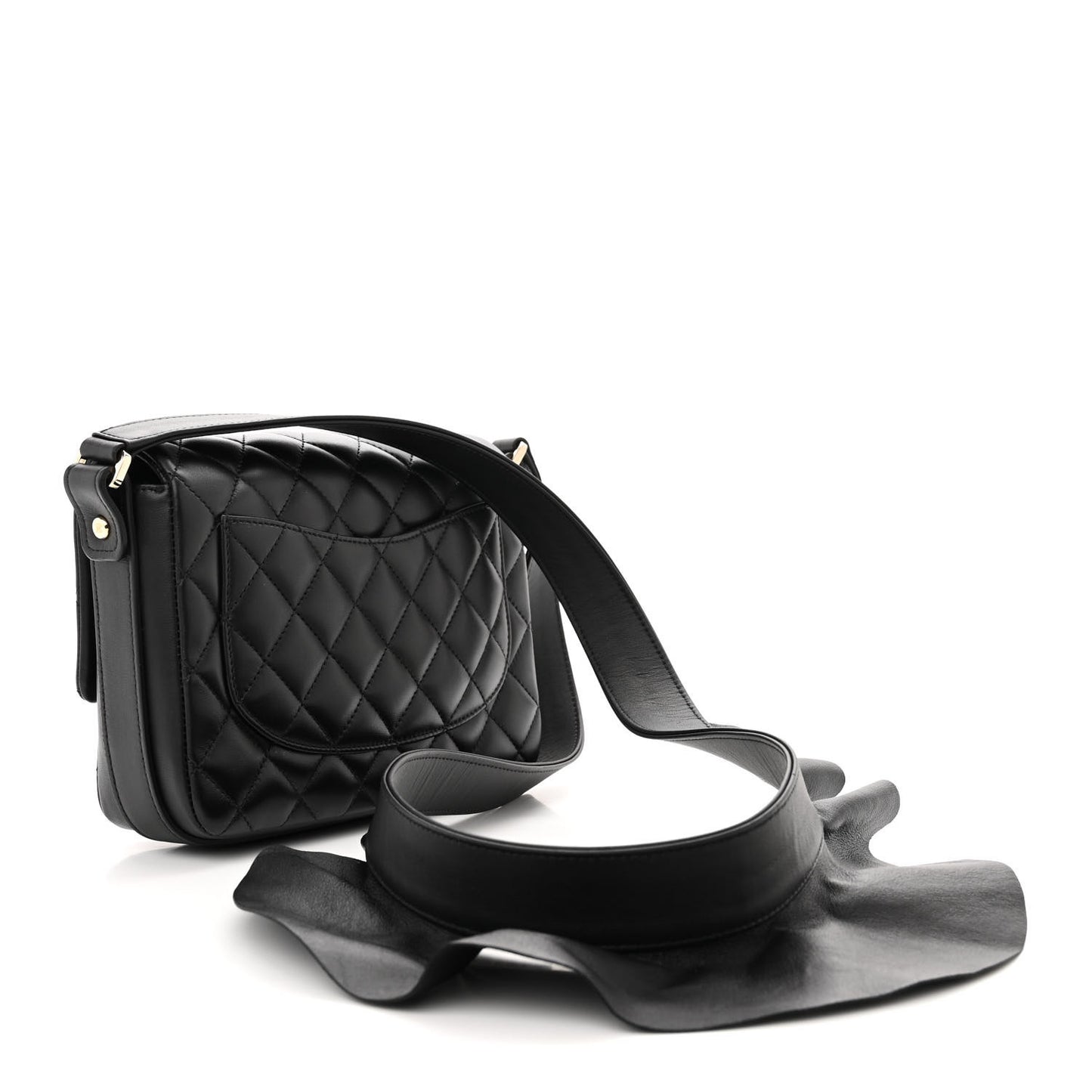 Calfskin Quilted Bolero De Chanel Flap Bag Black