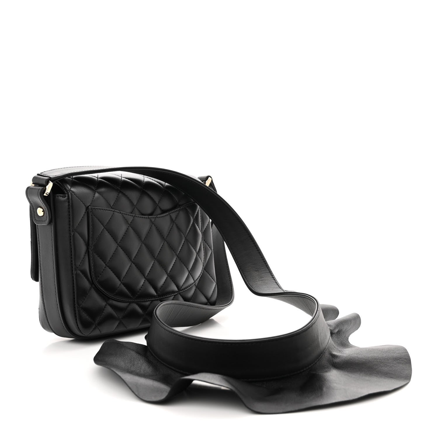 Chanel Calfskin Quilted Bolero De Chanel Flap Bag Black 3 of 14