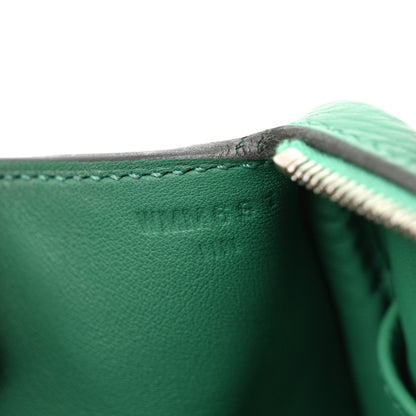Hermes Taurillon Clemence Mini Lindy 20 Vert Vertigo 7 of 11