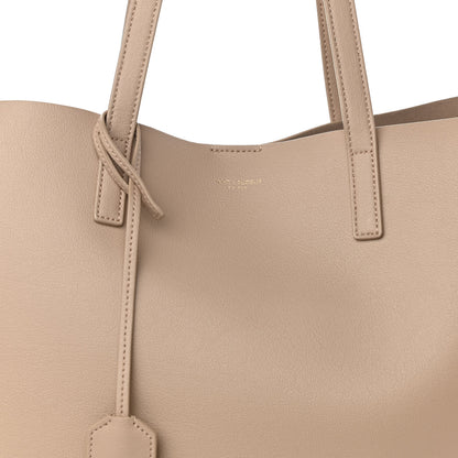 Saint Laurent Calfskin Large Shopping Tote Dark Beige 8 of 10