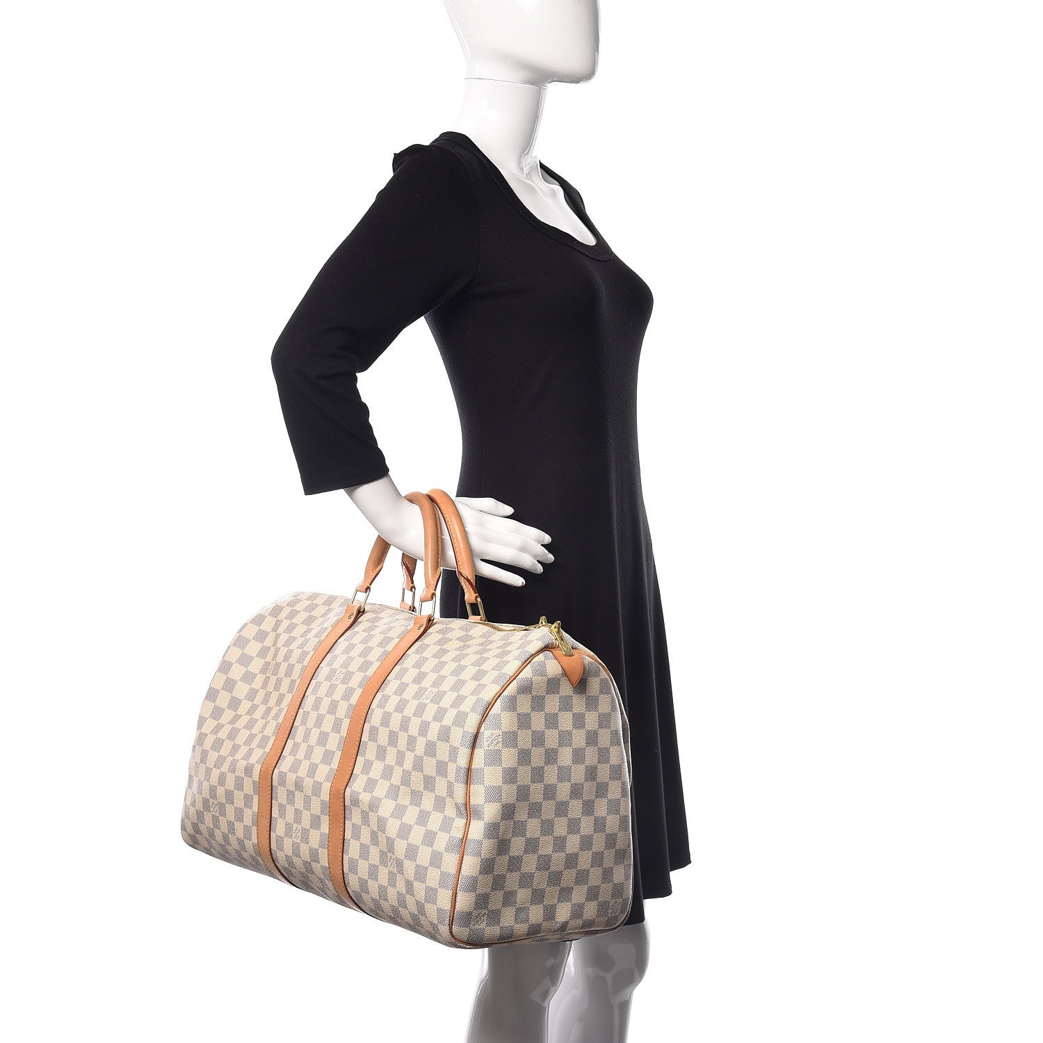 Louis Vuitton Damier Azur Keepall 50 2 of 15