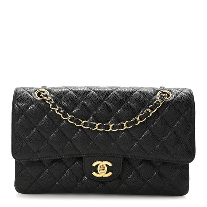 Chanel Caviar Quilted Medium Double Flap Black 1 of 10