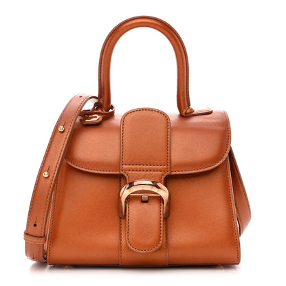 Delvaux Metallic Calfskin Mini Brillant Satchel Camel 1 of 14