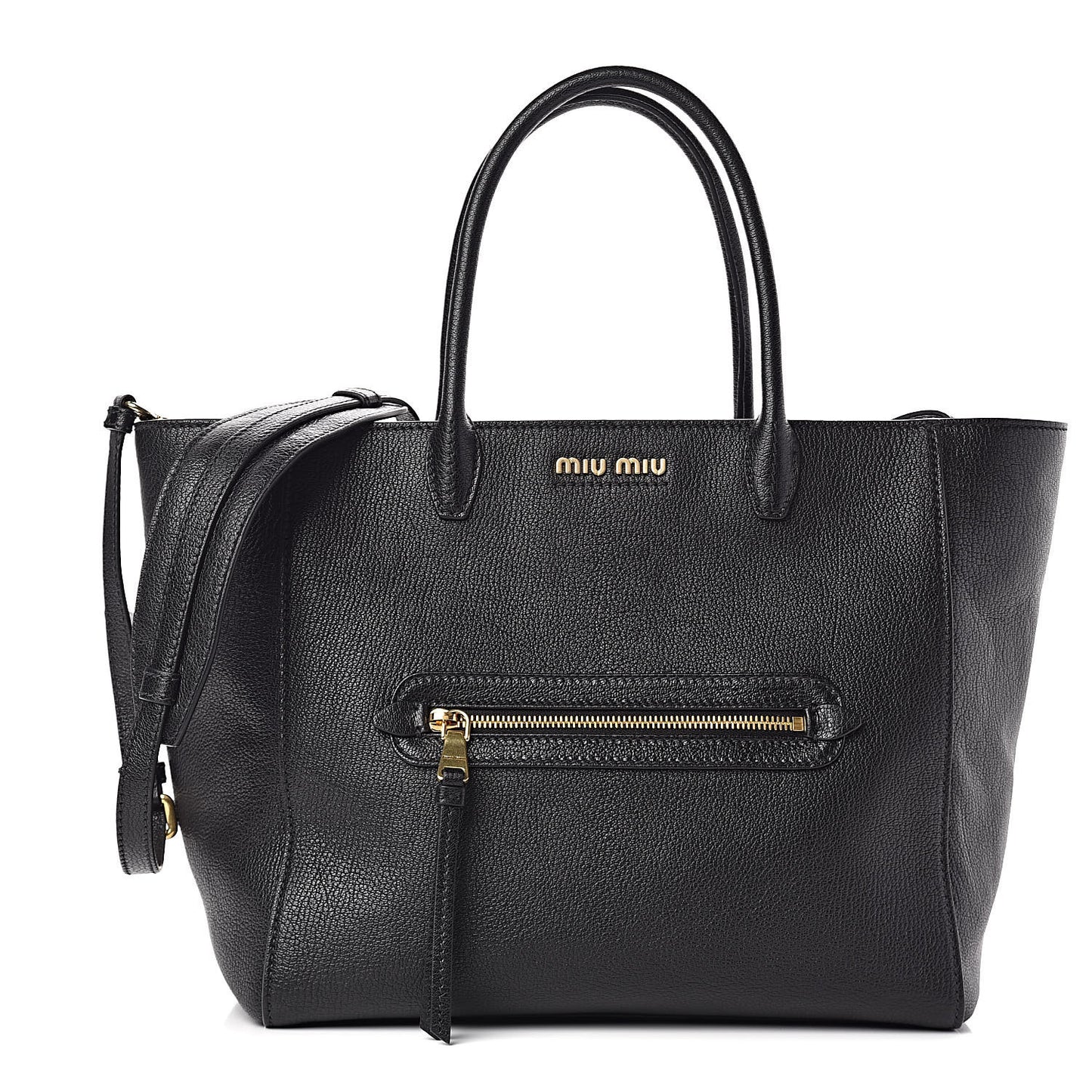 Goatskin Madras Tote Black