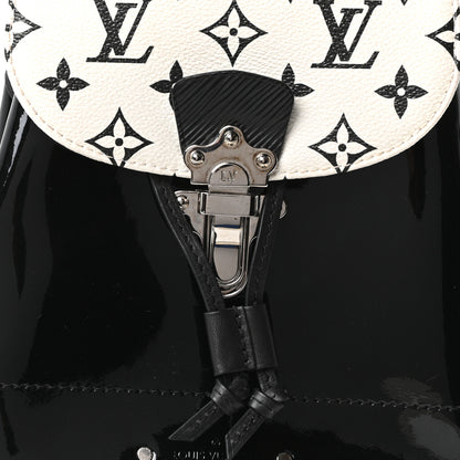 Louis Vuitton Patent Monogram Hot Springs Backpack Black White 6 of 9