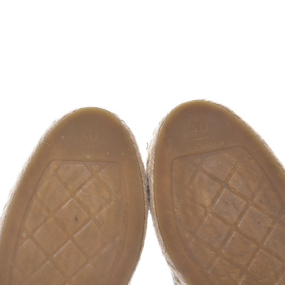 Chanel Lambskin CC Espadrilles 40 Black 7 of 9