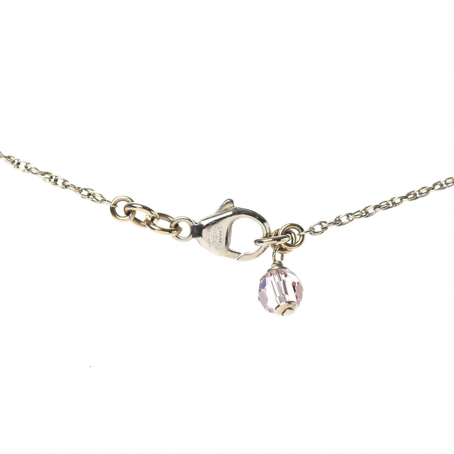 Chanel Pearl CC Pendant Necklace Gold 5 of 6