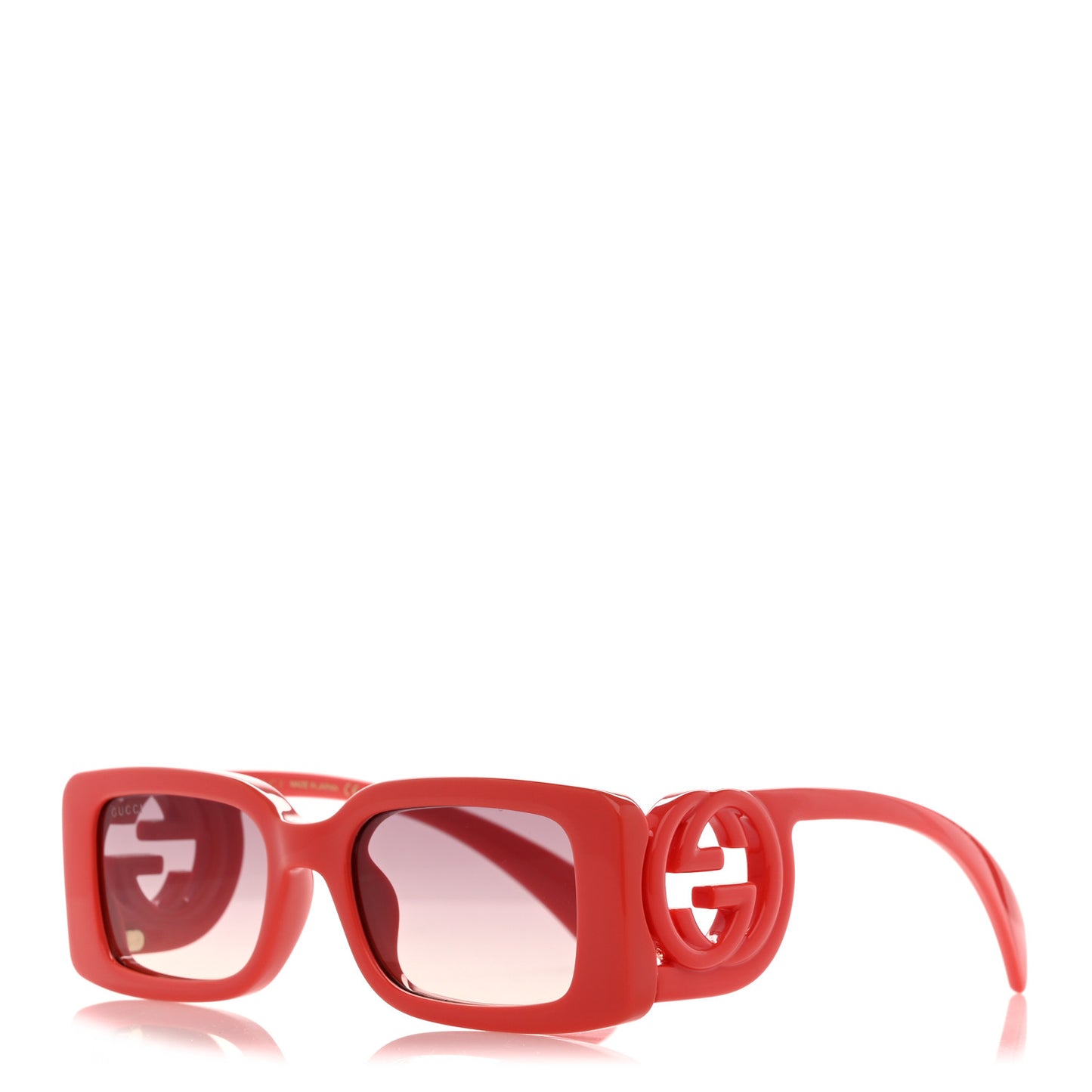 Acetate Chaise Rectangler Frame Sunglasses GG1325S Salmon Pink