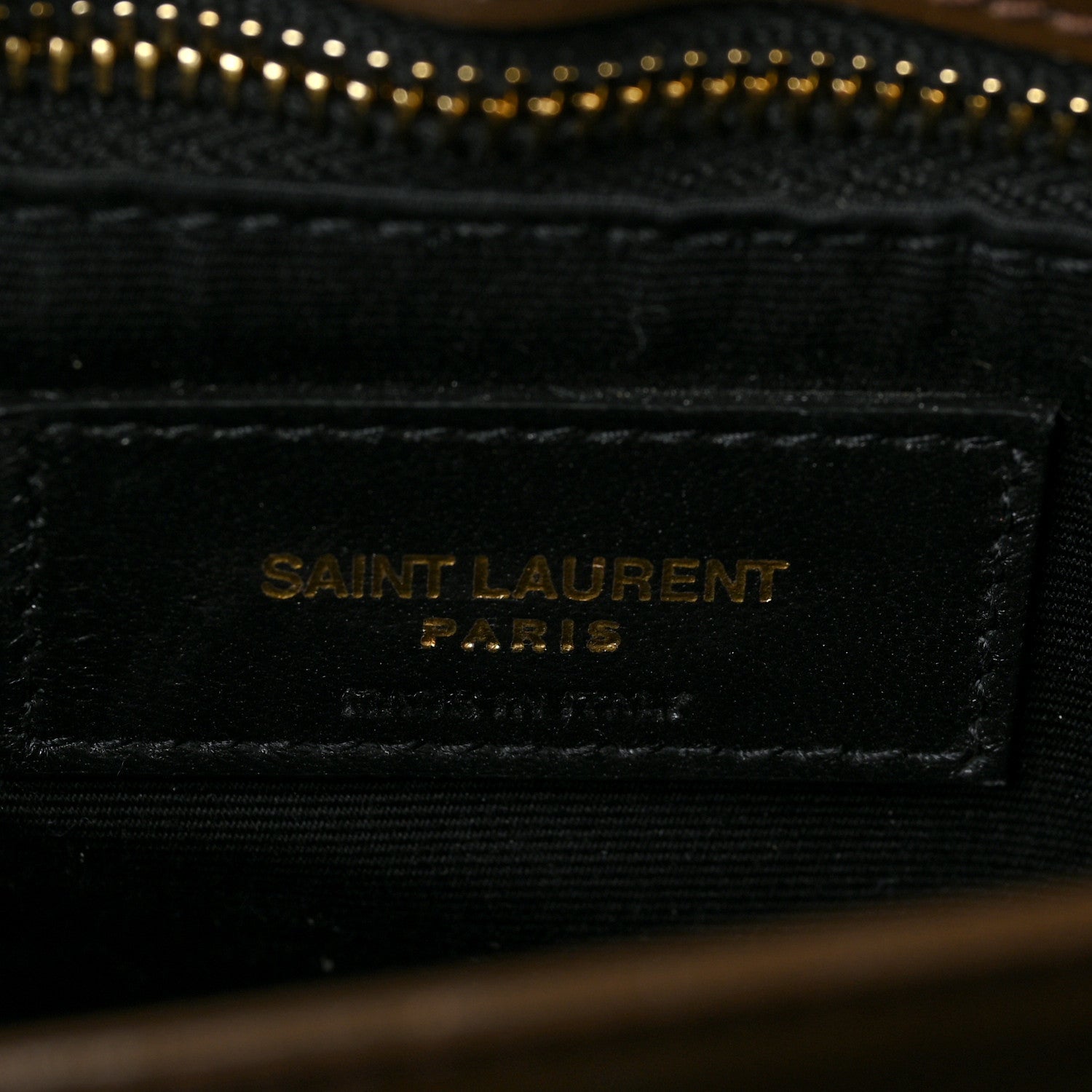 Saint Laurent Calfskin Y Quilted Monogram Toy Loulou Crossbody Bag Soil Brown 6 of 9