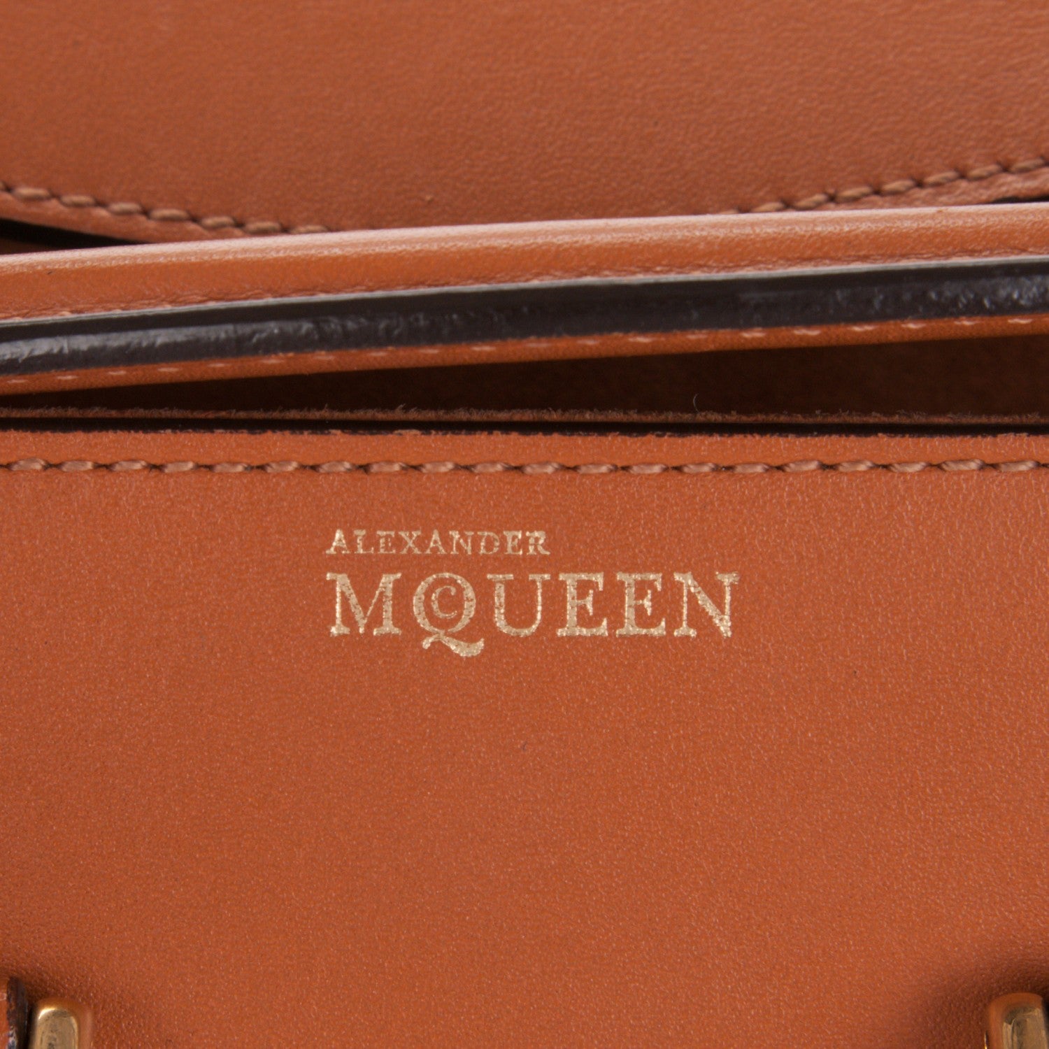 Alexander McQueen Calfskin Mini Heroine Camel 6 of 8