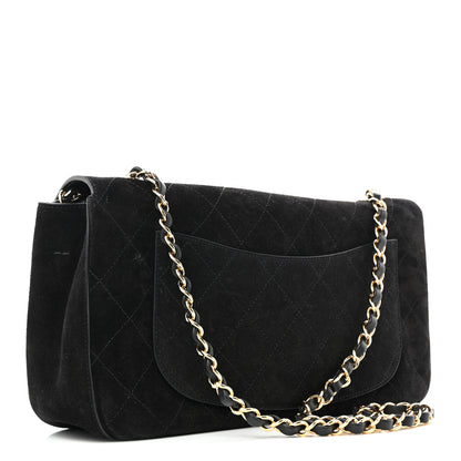 Chanel Suede Calfskin Small Souplissimo Maxi Flap Black 3 of 12