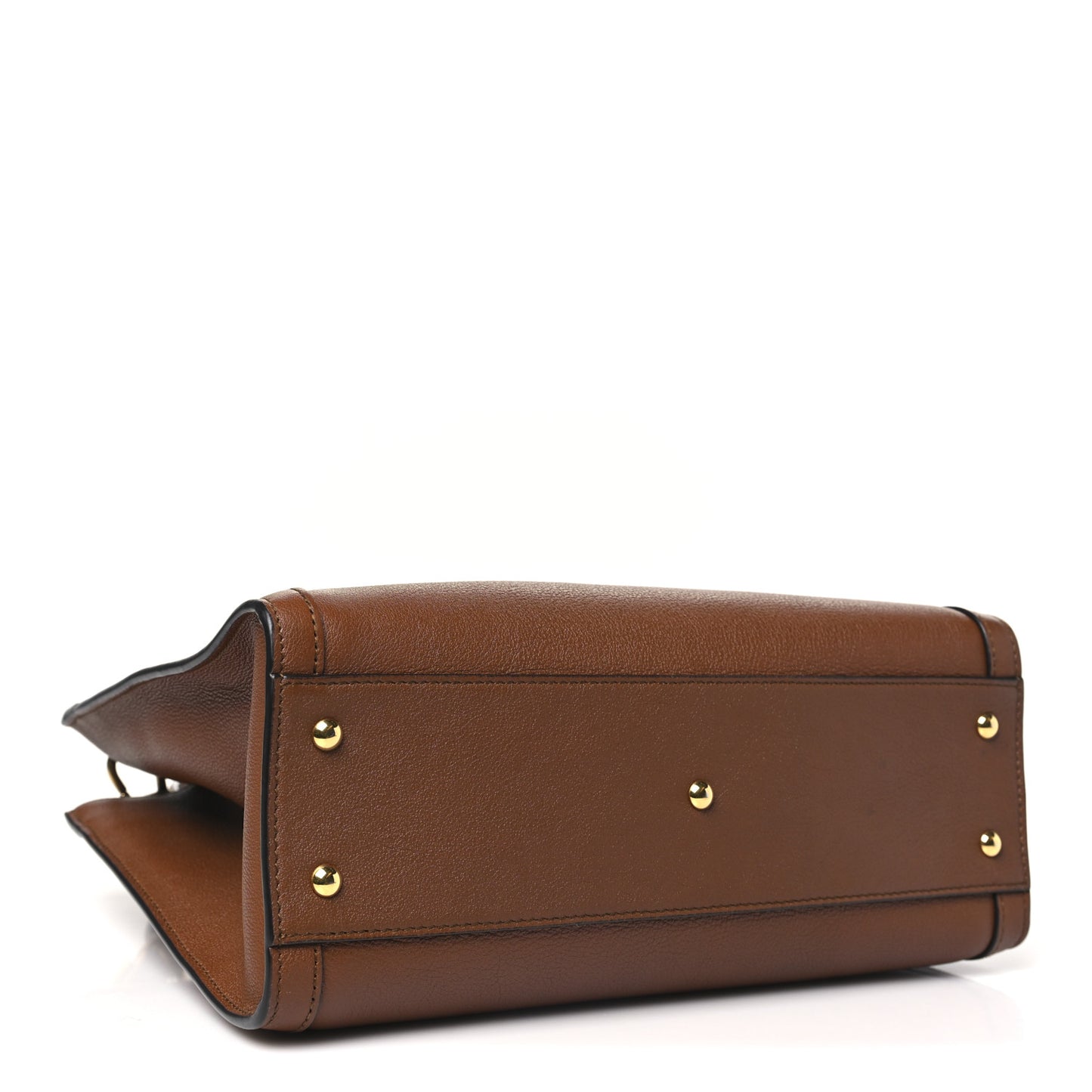 Wonka Grain Calfskin Small Diana Tote Bag Cuir Yellow Fluo