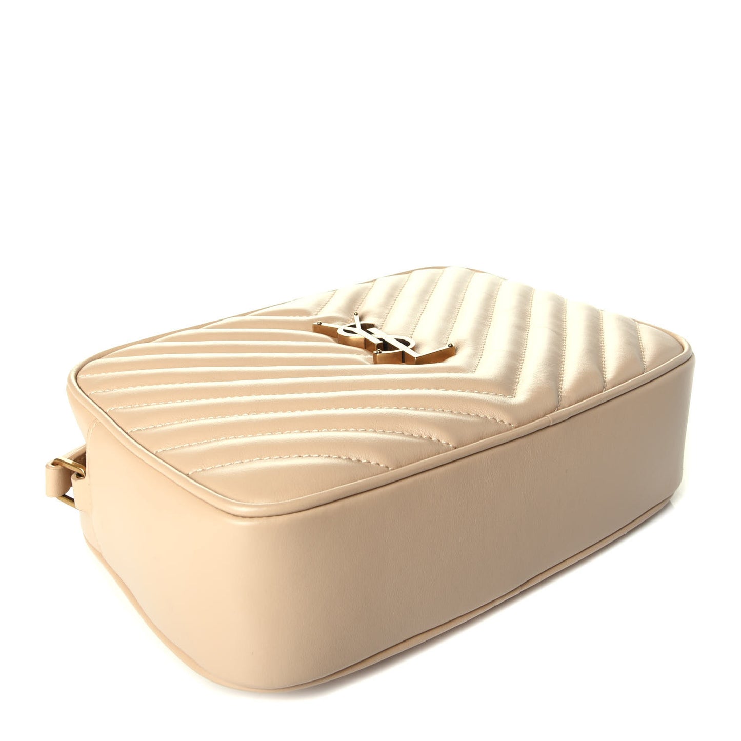 Calfskin Matelasse Monogram Lou Camera Bag Ivory Natural