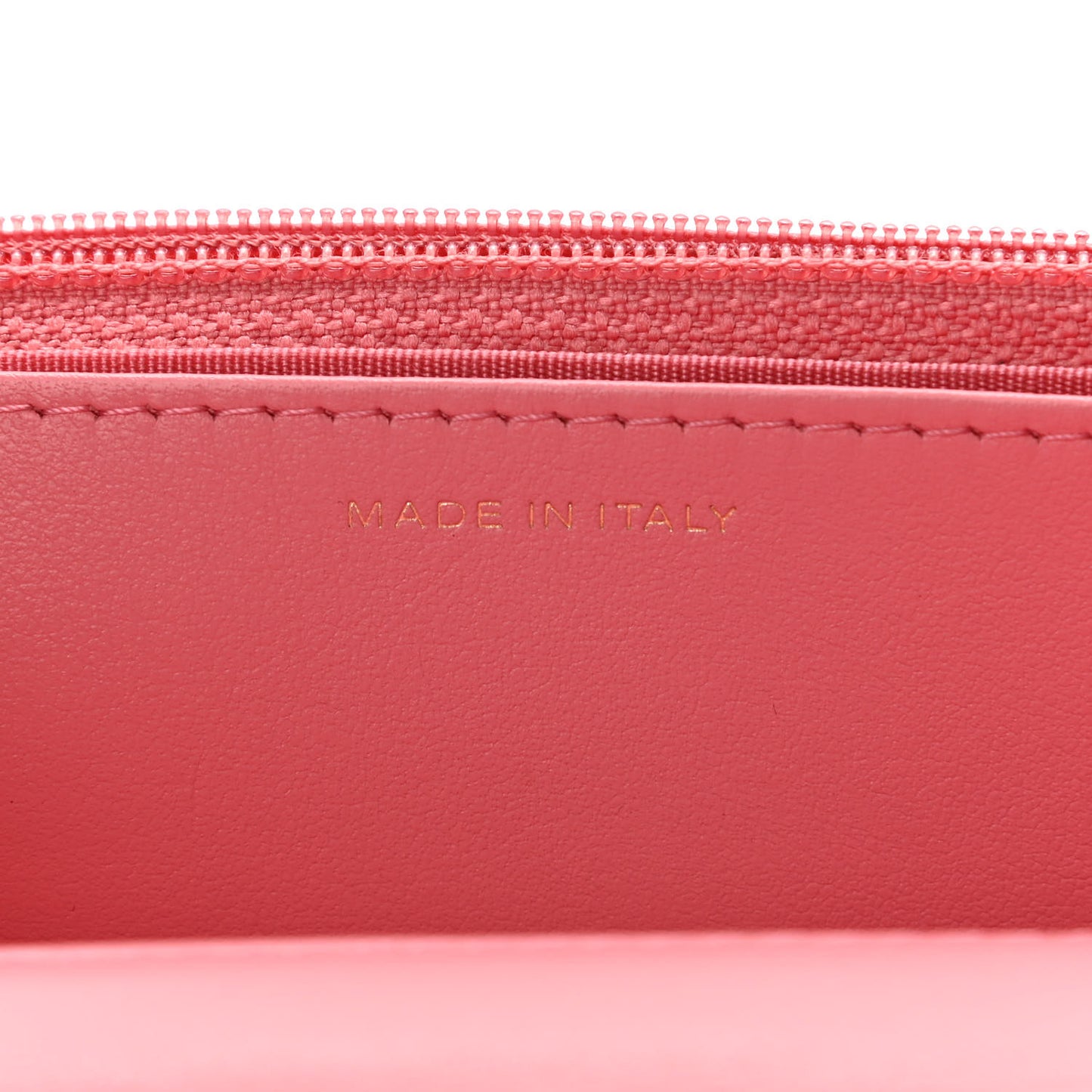 Caviar Camellia Embossed Wallet On Chain WOC Pink