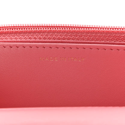 Chanel Caviar Camellia Embossed Wallet On Chain WOC Pink 7 of 11