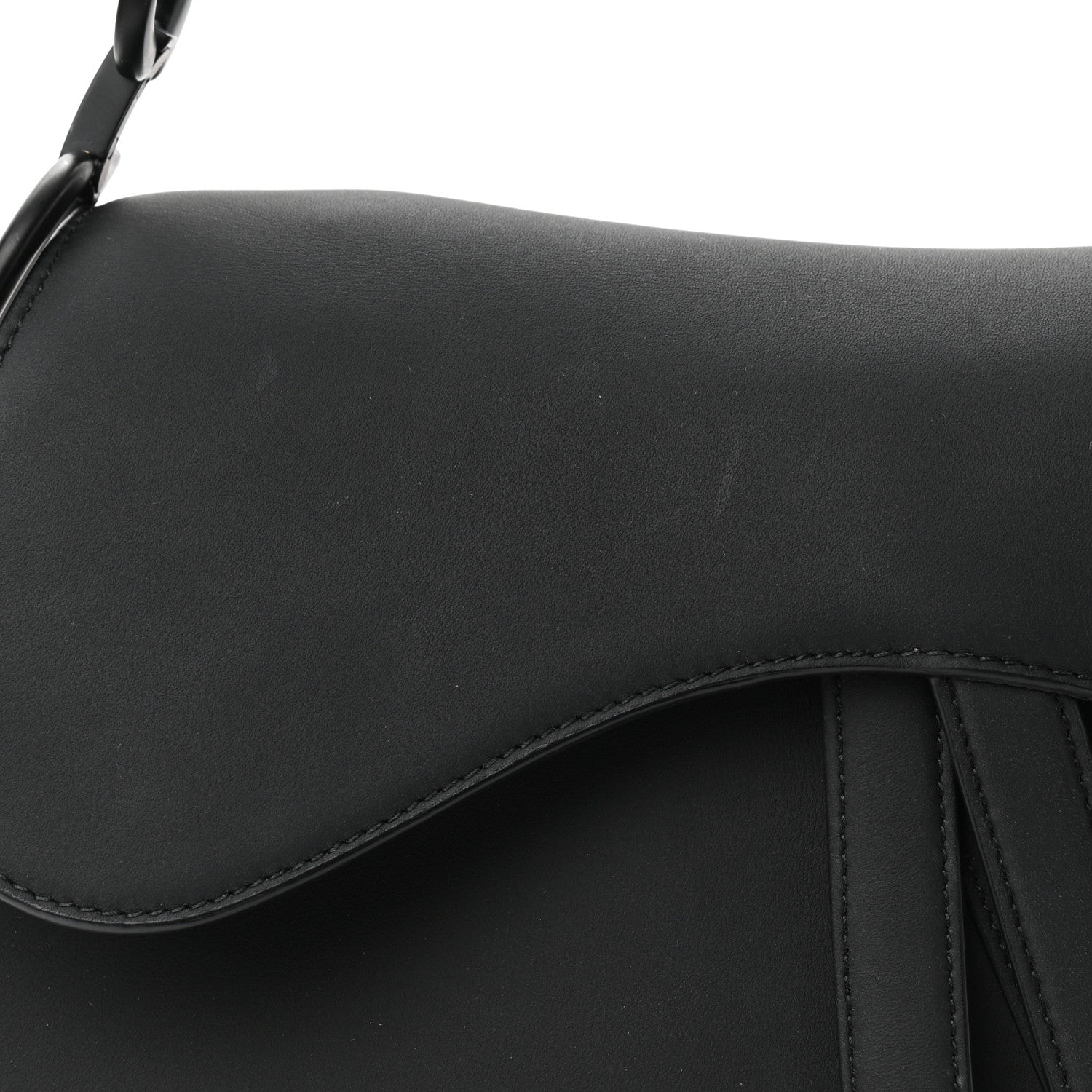 Christian Dior Ultra Matte Calfskin Saddle Bag Black 11 of 11