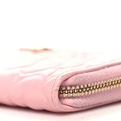 Chanel Caviar Camellia Embossed Key Holder Case Pink 10 of 11