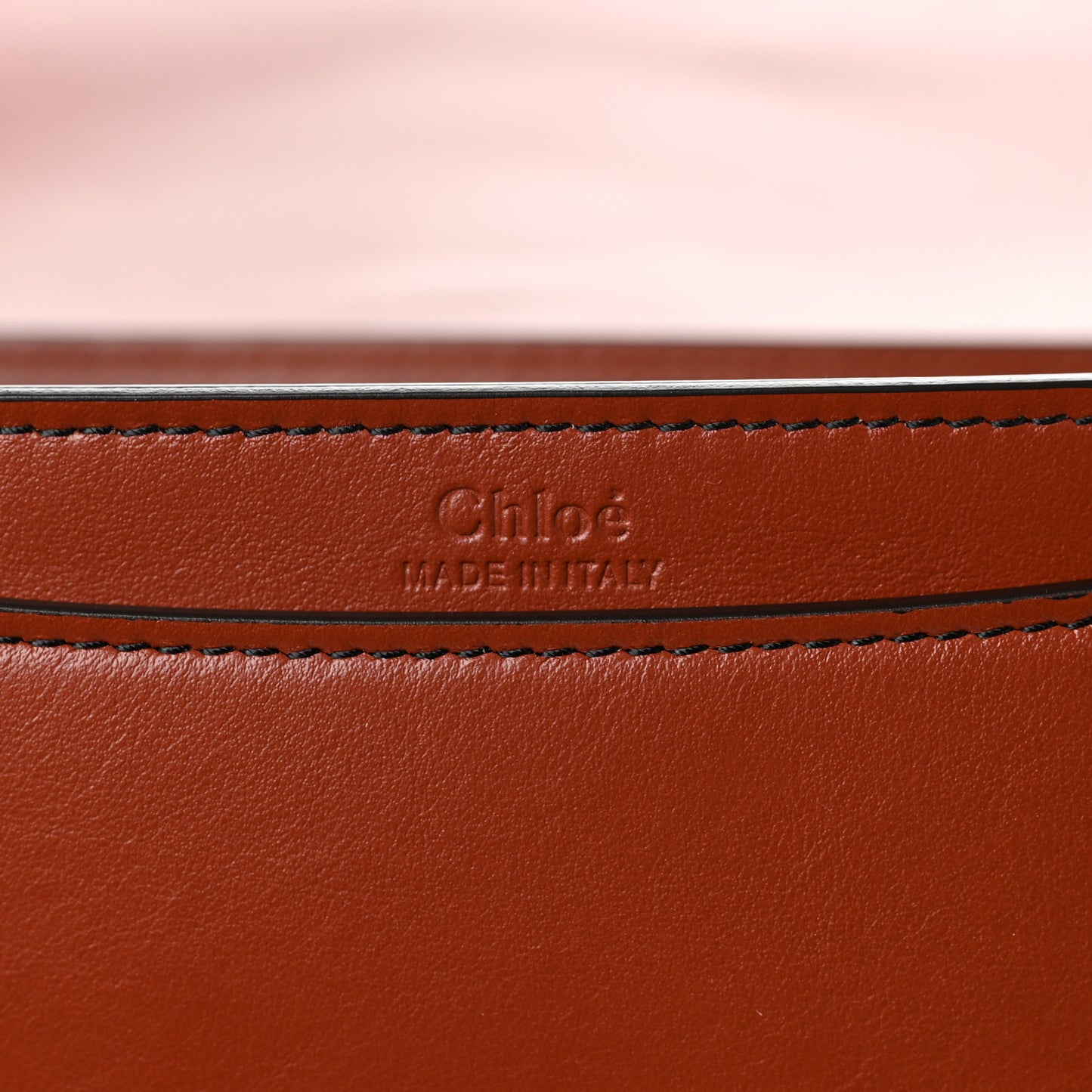 Shiny Calfskin Mia Tri-Color Saddle Bag Brown Black