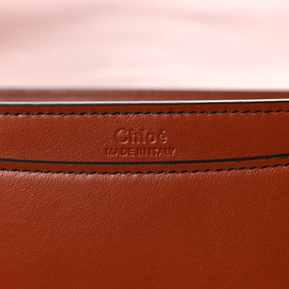Chloe Shiny Calfskin Mia Tri-Color Saddle Bag Brown Black 5 of 7