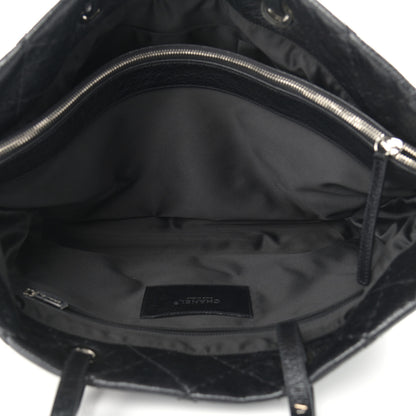 Chanel Glazed Calfskin Large On The Road Tote Black 6 of 12