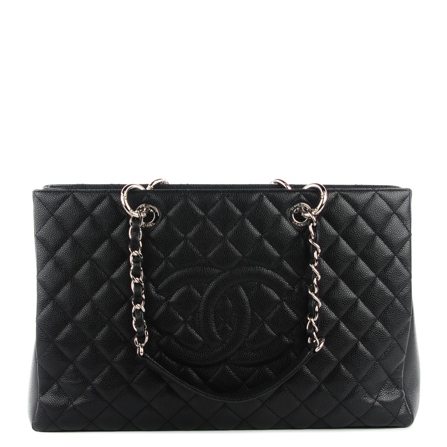Chanel Caviar Quilted XL Grand Shopping Tote GST Black 1 of 7