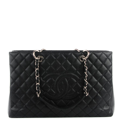 Chanel Caviar Quilted XL Grand Shopping Tote GST Black 1 of 7
