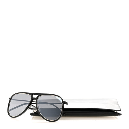 Saint Laurent Metal Aviator Classic 11 Rim Sunglasses Black 8 of 8