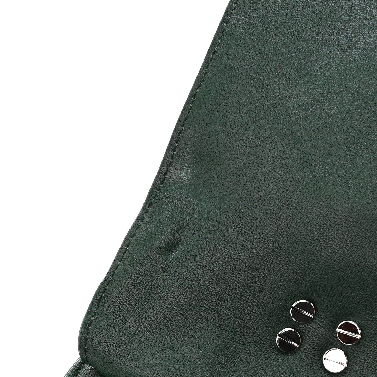 Lambskin Medium PS1 Satchel Forest Green