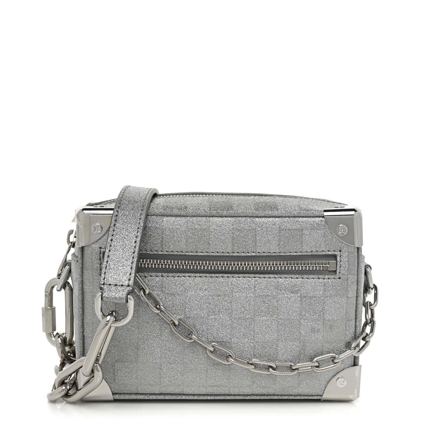 Damier Glitter Mini Soft Trunk Silver