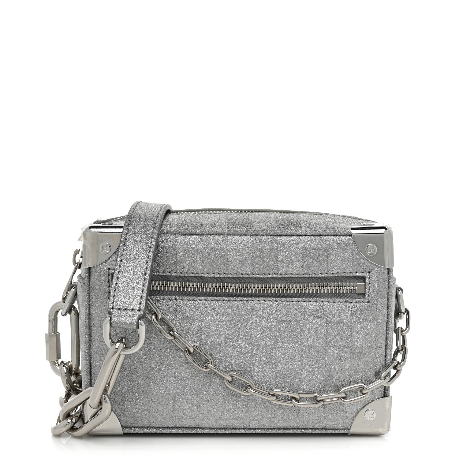 Louis Vuitton Damier Glitter Mini Soft Trunk Silver 1 of 8