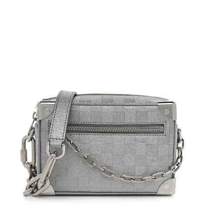 Louis Vuitton Damier Glitter Mini Soft Trunk Silver 1 of 8