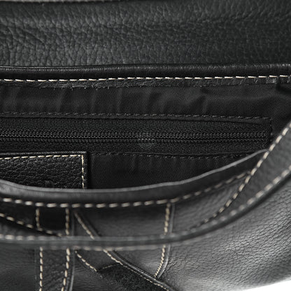 Christian Dior Calfskin Saddle Bag Black 11 of 16