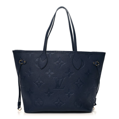 Louis Vuitton Empreinte Monogram Giant Neverfull MM Navy 1 of 11
