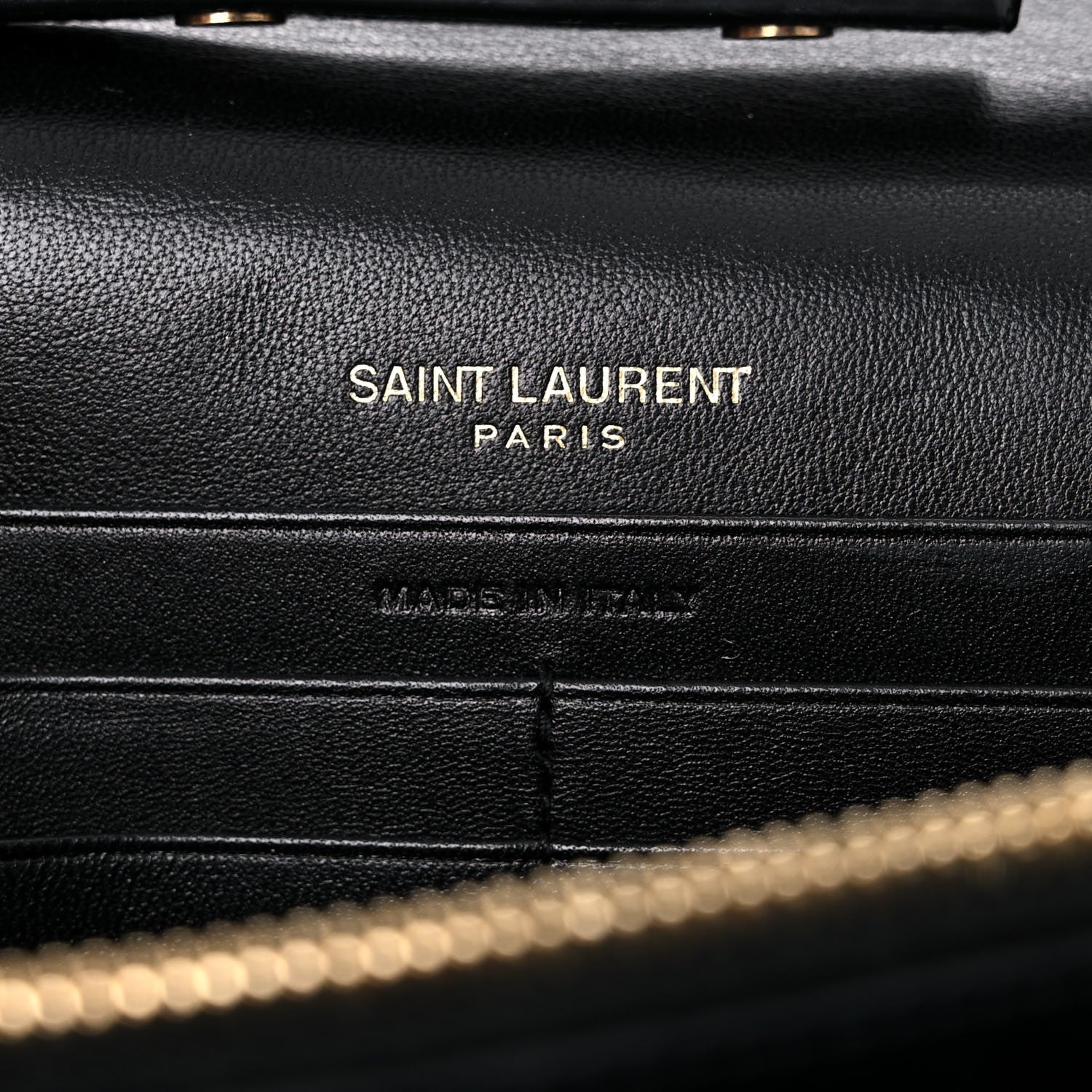 Saint Laurent Calf Hair Monogram Chain Wallet Leopard 4 of 14